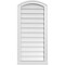 Ekena Millwork Arch Top Surface Mount PVC Gable Vent: Functional, w/ 2"W x 2"P Brickmould Sill Frame, 18"W x 38"H GVPAR18X3803SF - alternate 1
